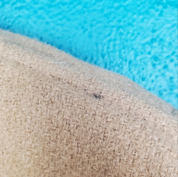 Vintage Tan Bomber Jacket with Red Plaid Lining - Picture 8 of 10